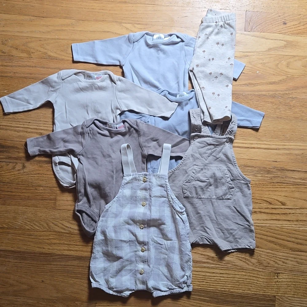 Boho neutral baby 1-3 months lot - Zara, H&M